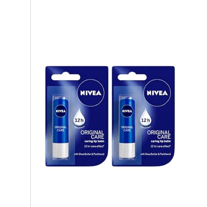 Nivea WOMEN PACK OF 2 ORIGINAL CARE LIP BALM, CLEAR - Image 1